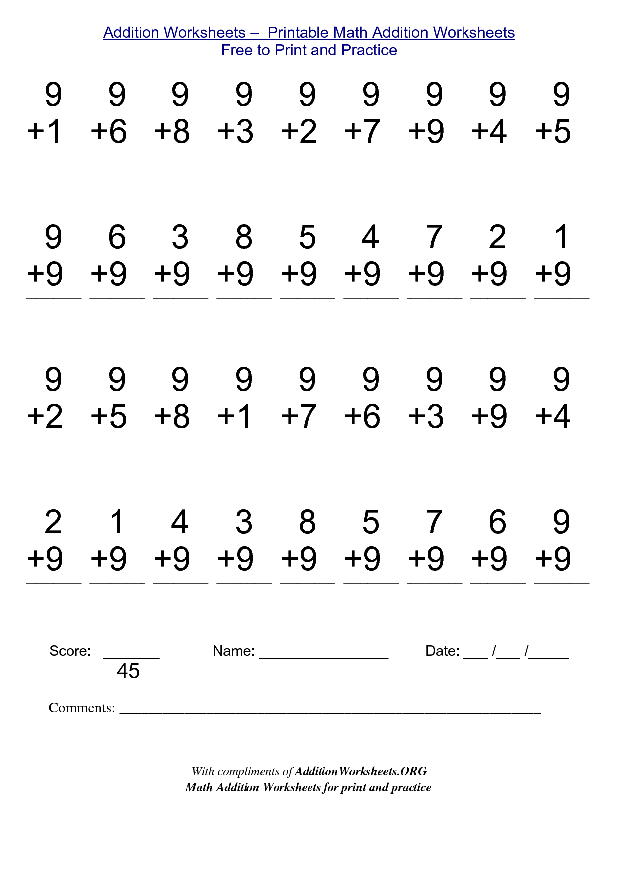 2Nd Grade Stuff To Print | Addition Worksheets - Printable Math - Free Printable Activity Sheets For 2Nd Grade