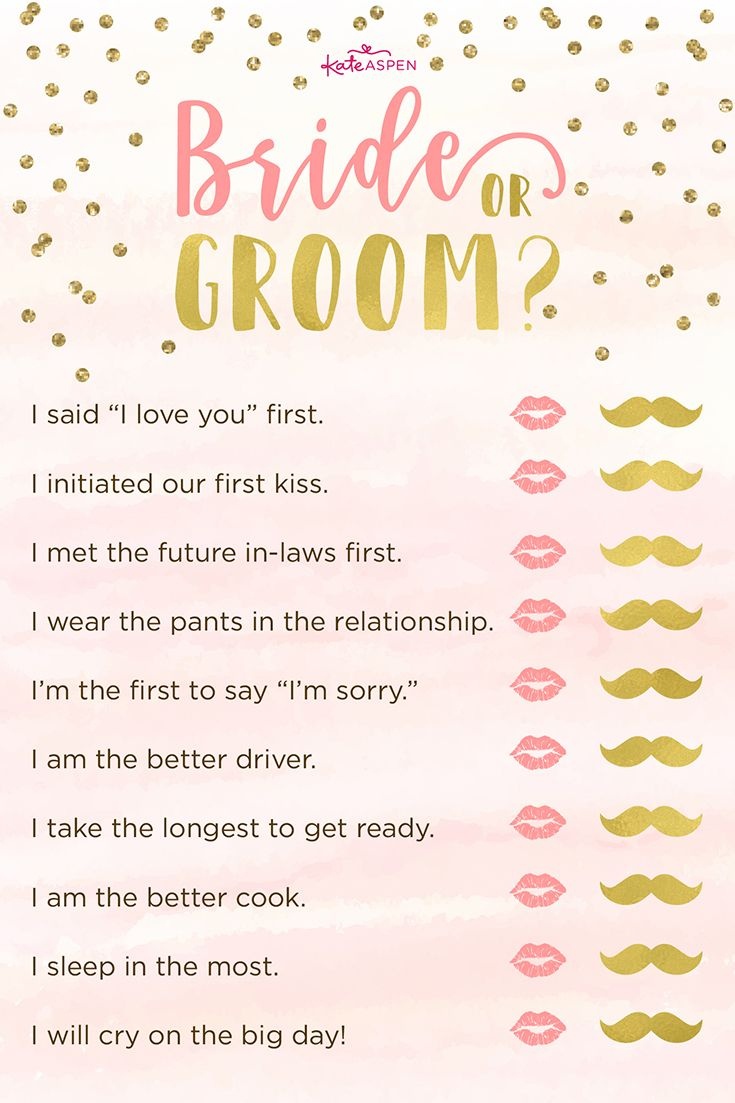 How Well Does The Bride Know The Groom Game Gold Bridal Etsy How  How Well Does The Bride Know The Groom Game Gold Bridal Etsy How