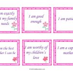 30 Free Positive Affirmation Cards For Mothers   Kiddie Matters   Free Printable Positive Affirmation Cards