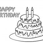 30+ Marvelous Photo Of Birthday Cake Coloring Pages | Birthday Cake   Free Printable Birthday Cake