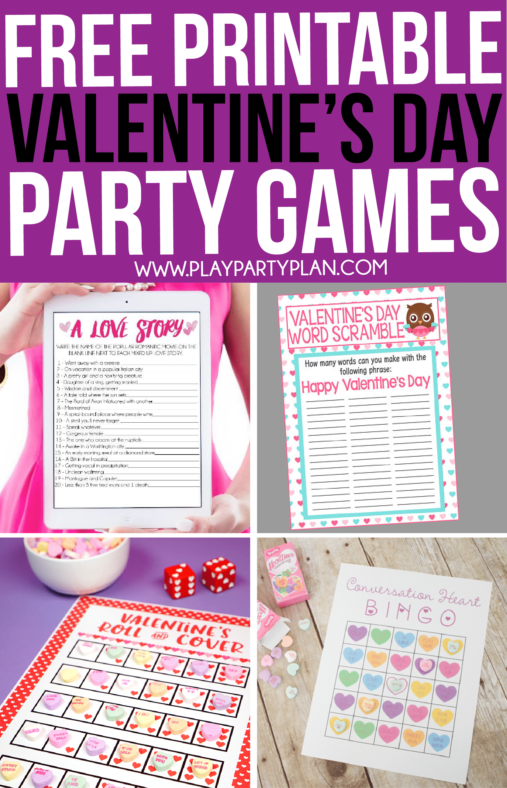 30 Valentine&amp;#039;s Day Games Everyone Will Absolutely Love - Play Party Plan - Free Printable Group Games