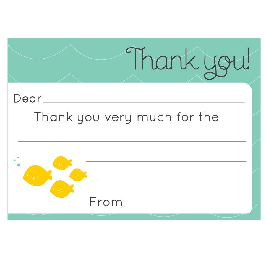 34 Printable Thank You Cards For All Purposes | Kittybabylove - Fill In The Blank Thank You Cards Printable Free