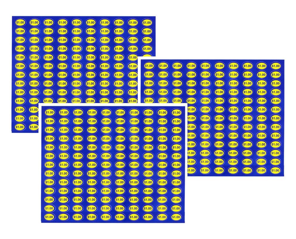 390 Price Labels For Vending Machines (Small Size) $1.00, Stick On - Free Printable Vending Machine Labels