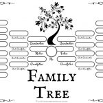 4 Free Family Tree Templates For Genealogy, Craft Or School Projects   Free Printable Family Tree Template 4 Generations