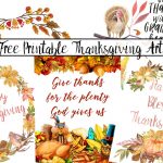 4 Gorgeous Free Printable Thanksgiving Wall Art Designs   Free Printable For Thanksgiving