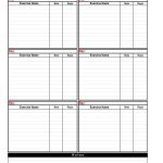 40+ Effective Workout Log & Calendar Templates ᐅ Template Lab   Free Printable Workout Log Sheets