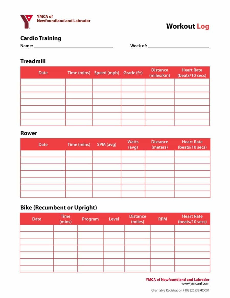 40+ Effective Workout Log &amp;amp; Calendar Templates ᐅ Template Lab - Free Printable Workout Plans