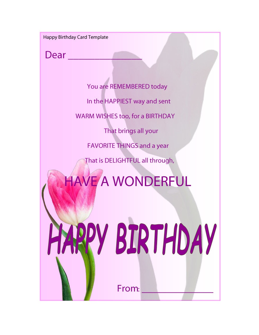 40+ Free Birthday Card Templates ᐅ Template Lab - Free Printable Birthday Cards For Your Best Friend