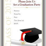40+ Free Graduation Invitation Templates ᐅ Template Lab   Free Printable Graduation Dinner Invitations