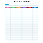 40 Great Medication Schedule Templates (+Medication Calendars)   Free Printable Medicine Daily Chart