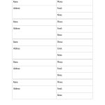 40 Phone & Email Contact List Templates [Word, Excel] ᐅ Template Lab   Free Printable Numbered List