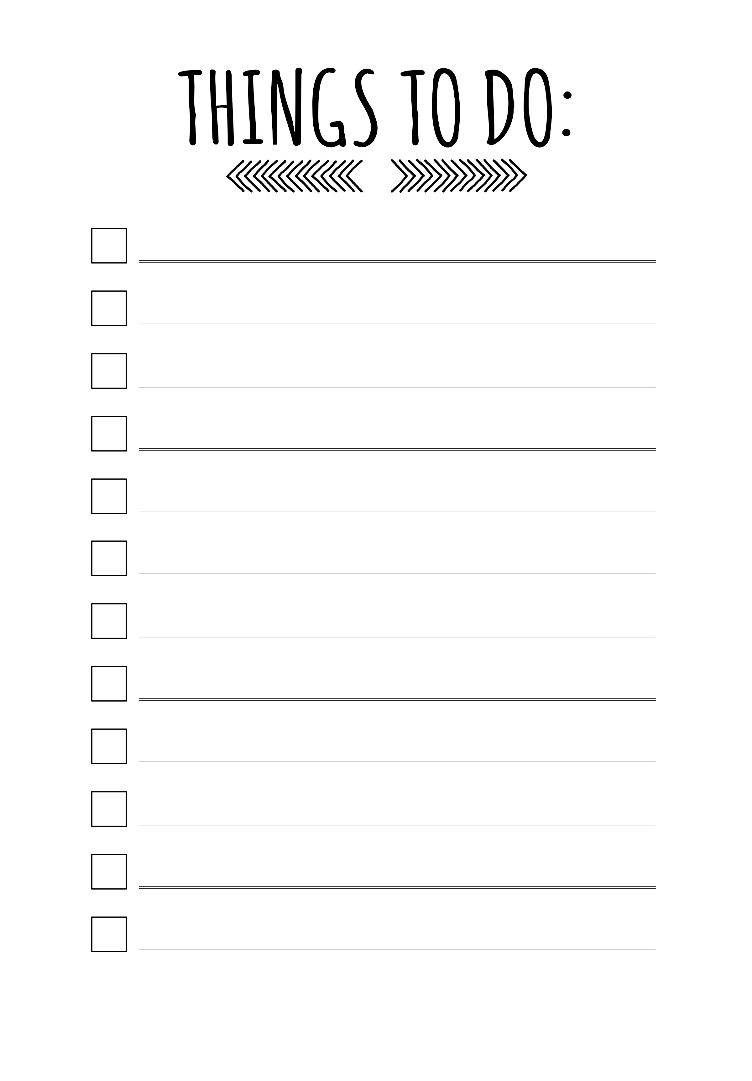 40 Printable To Do List Templates | Kittybabylove - To Do Template Free Printable