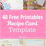 40 Recipe Card Template And Free Printables – Tip Junkie   Free Printable Photo Cards 4X6