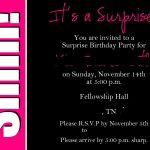 40Th Surprise Birthday Party Invitations | Free Printable Birthday   Free Printable Surprise 60Th Birthday Invitations