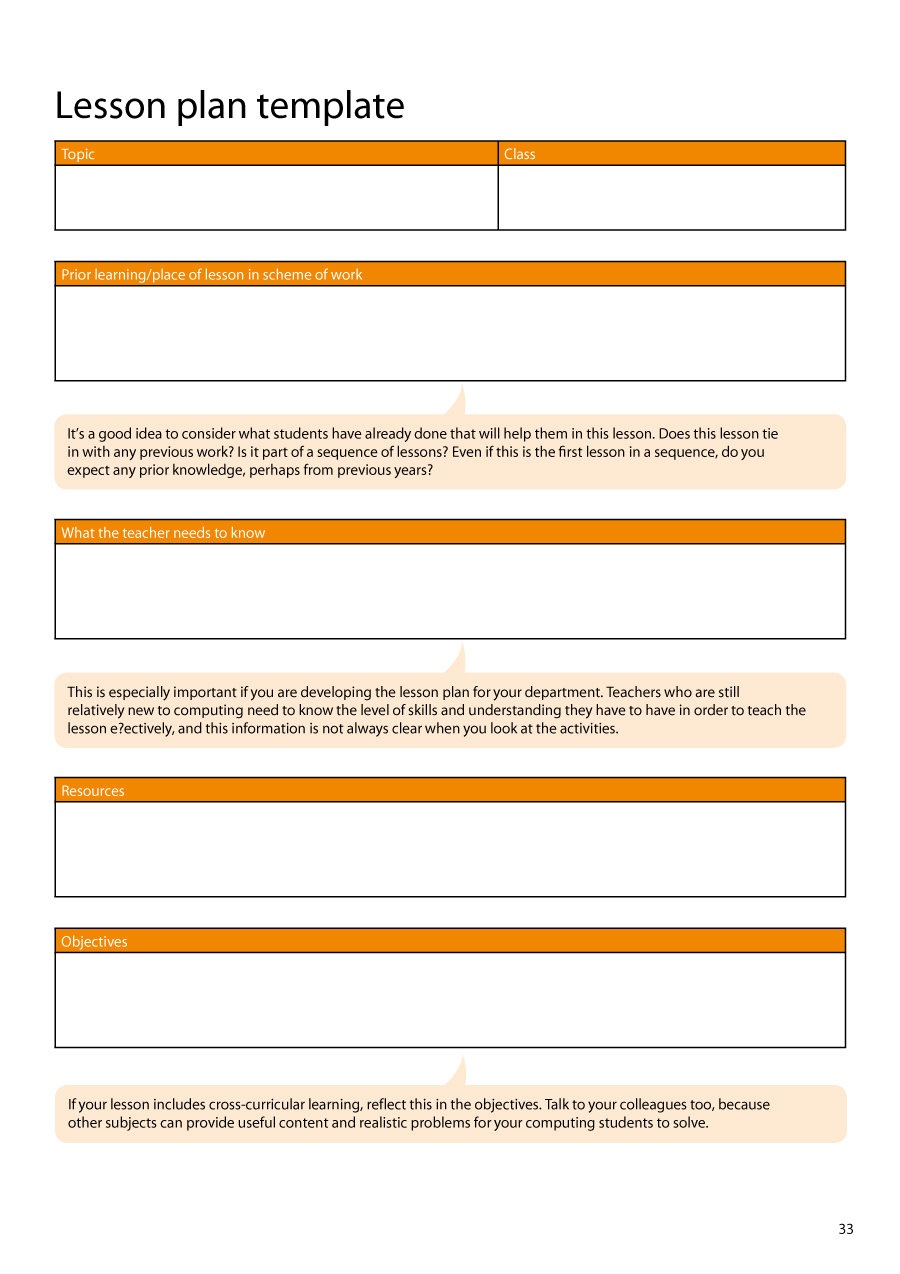 44 Free Lesson Plan Templates [Common Core, Preschool, Weekly] - Free Printable Blank Lesson Plan Pages