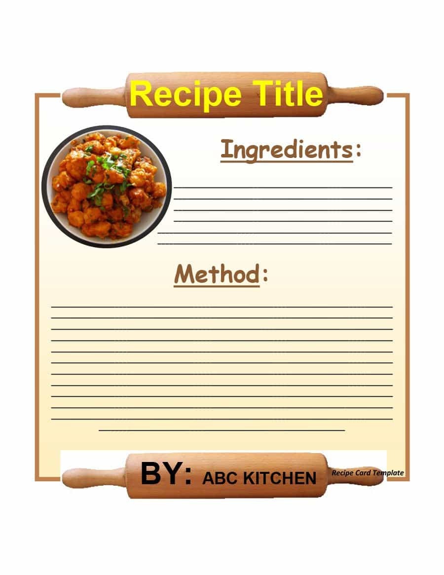 44 Perfect Cookbook Templates [+Recipe Book &amp;amp; Recipe Cards] - Free Printable Cookbooks Pdf