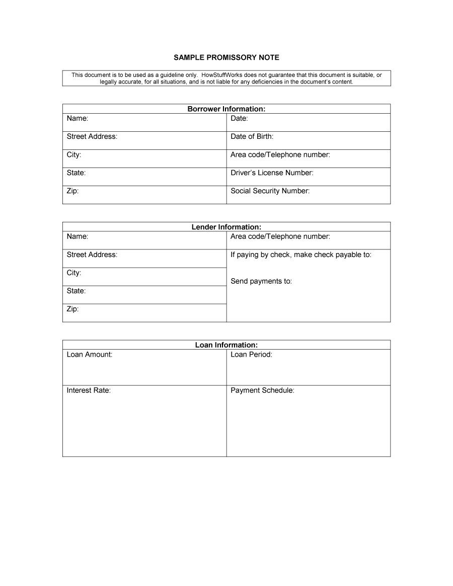 45 Free Promissory Note Templates &amp;amp; Forms [Word &amp;amp; Pdf] ᐅ Template Lab - Free Printable Promissory Note For Personal Loan