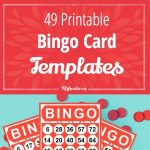 49 Printable Bingo Card Templates | Printables | Bingo Card Template   Free Printable Bingo Cards 1 75