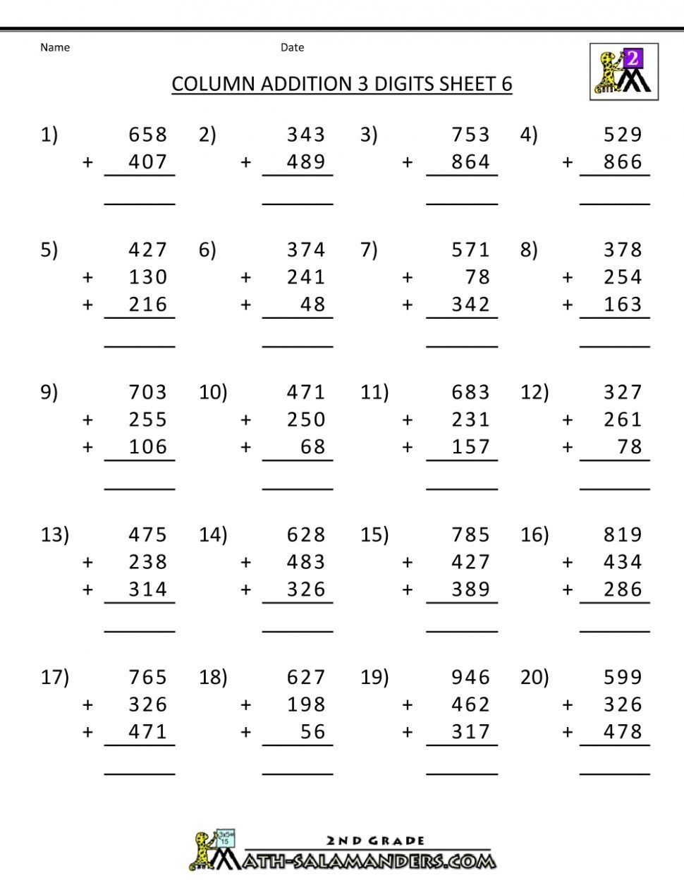 Free Printable Math Worksheets For 4Th Grade Free Printable