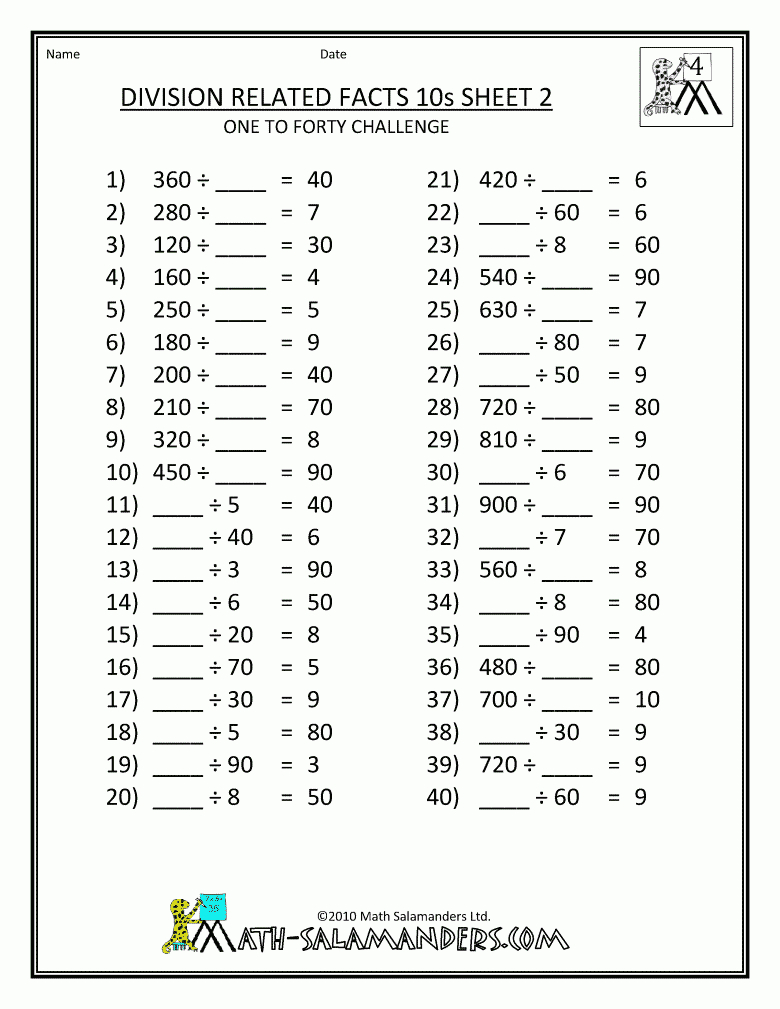 4Th Grade Math Worksheets Printable Free | Anushka Shyam | 4Th Grade - Free Printable Worksheets For 4Th Grade