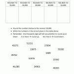 4Th Grade Math Worksheets: Reading, Writing And Rounding Big Numbers   Free Printable 4Th Grade Rounding Worksheets