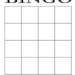4X4 Bingo Cards   Google Search | Maths | Bingo Card Template, Blank   Free Printable Blank Bingo Cards
