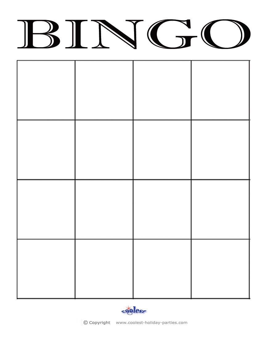 4X4 Bingo Cards - Google Search | Maths | Bingo Card Template, Blank - Free Printable Blank Bingo Cards