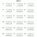 5 Digit Subtraction Worksheets   Free Printable Math Worksheets Addition And Subtraction