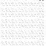 5 Printable Cursive Handwriting Worksheets For Beautiful Penmanship   Free Printable Script Writing Worksheets