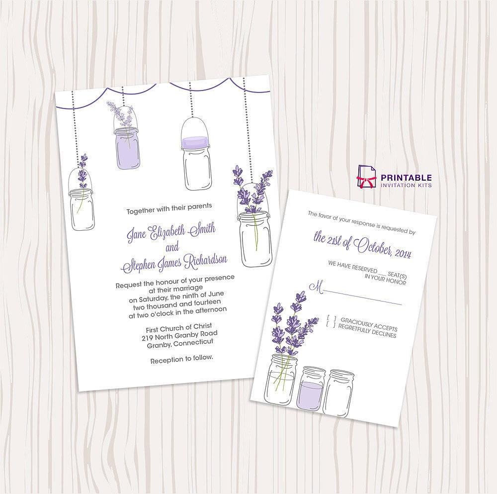 Free Printable Wedding Invitation Kit Templates