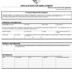50 Free Employment / Job Application Form Templates [Printable] ᐅ – Free Printable General Application For Employment