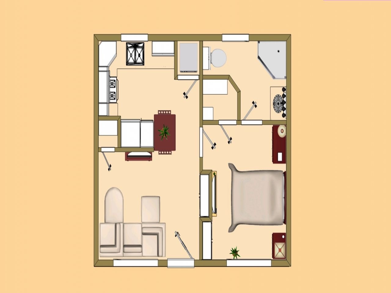 500 Sf House Plans Uk Small 400 Sq Ft To Under Less Than Square 13 - Free Printable Small House Plans