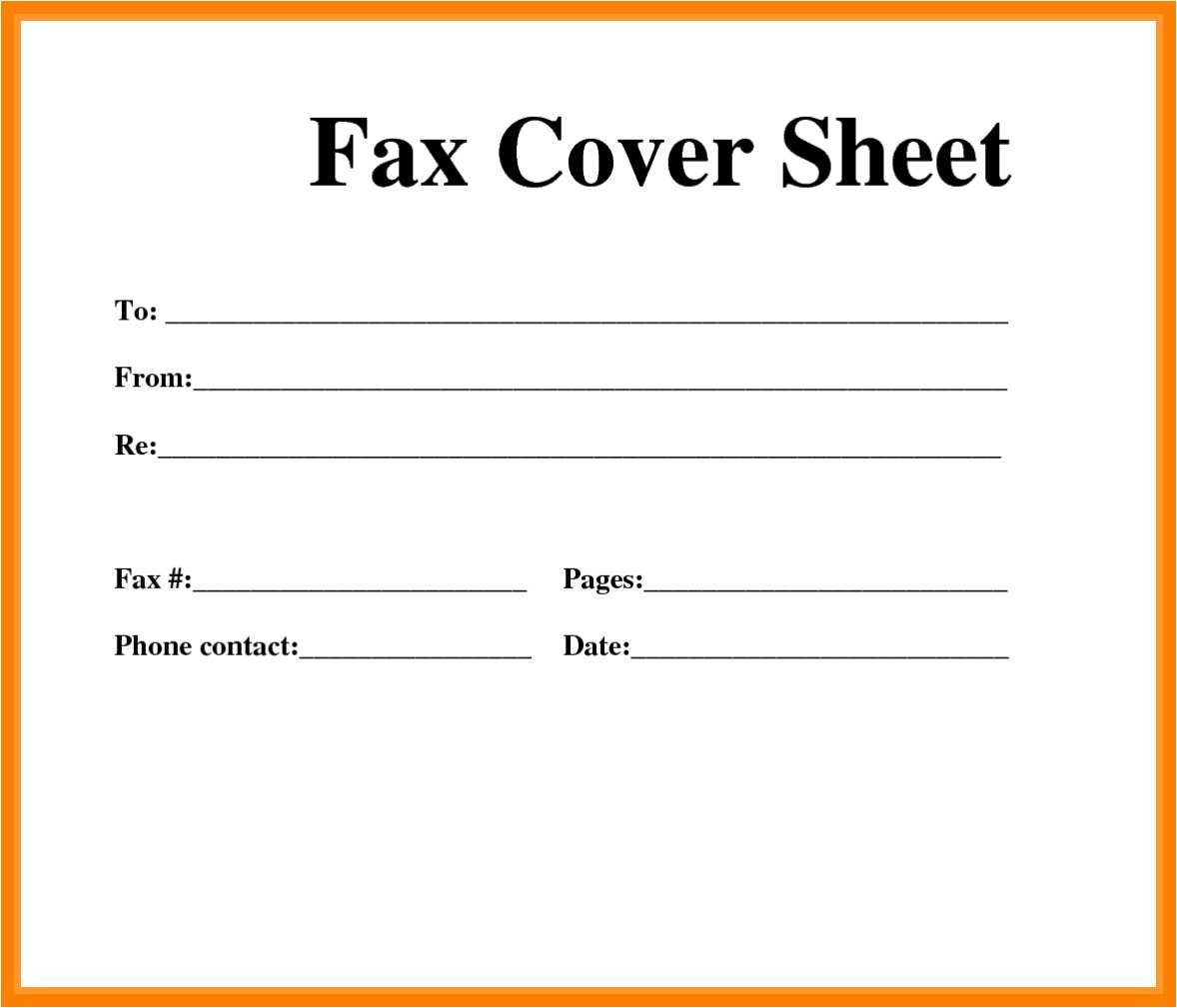 Free Printable Fax Cover Sheet Pdf Free Printable