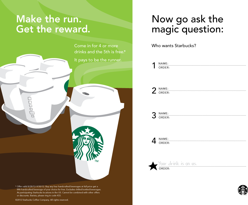 5Th Coffee Free At Starbucks Coupon Via The Coupons App | The - Free Starbucks Coupon Printable