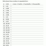 5Th Grade Place Value Worksheets   Free Printable Expanded Notation Worksheets