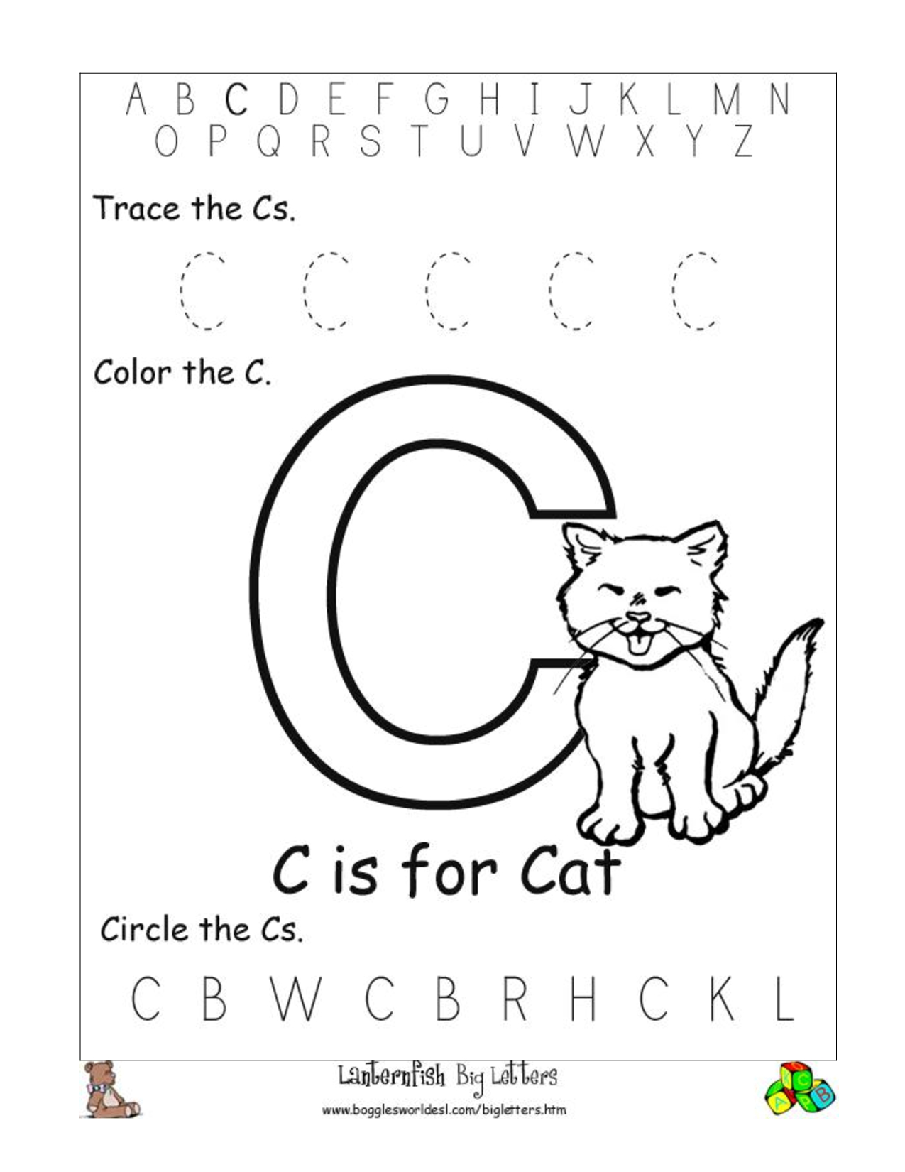 6 Best Images Of Free Printable Preschool Worksheets Letter C | Day - Free Printable Pre K Activities