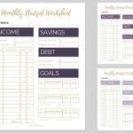 6 Free Monthly Budget Printables That Are Proven To Help You Pay Off   Free Printable Monthly Bills Worksheet