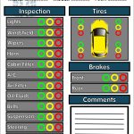 6 Free Vehicle Inspection Forms   Modern Looking Checklists For   Free Printable Vehicle Inspection Form
