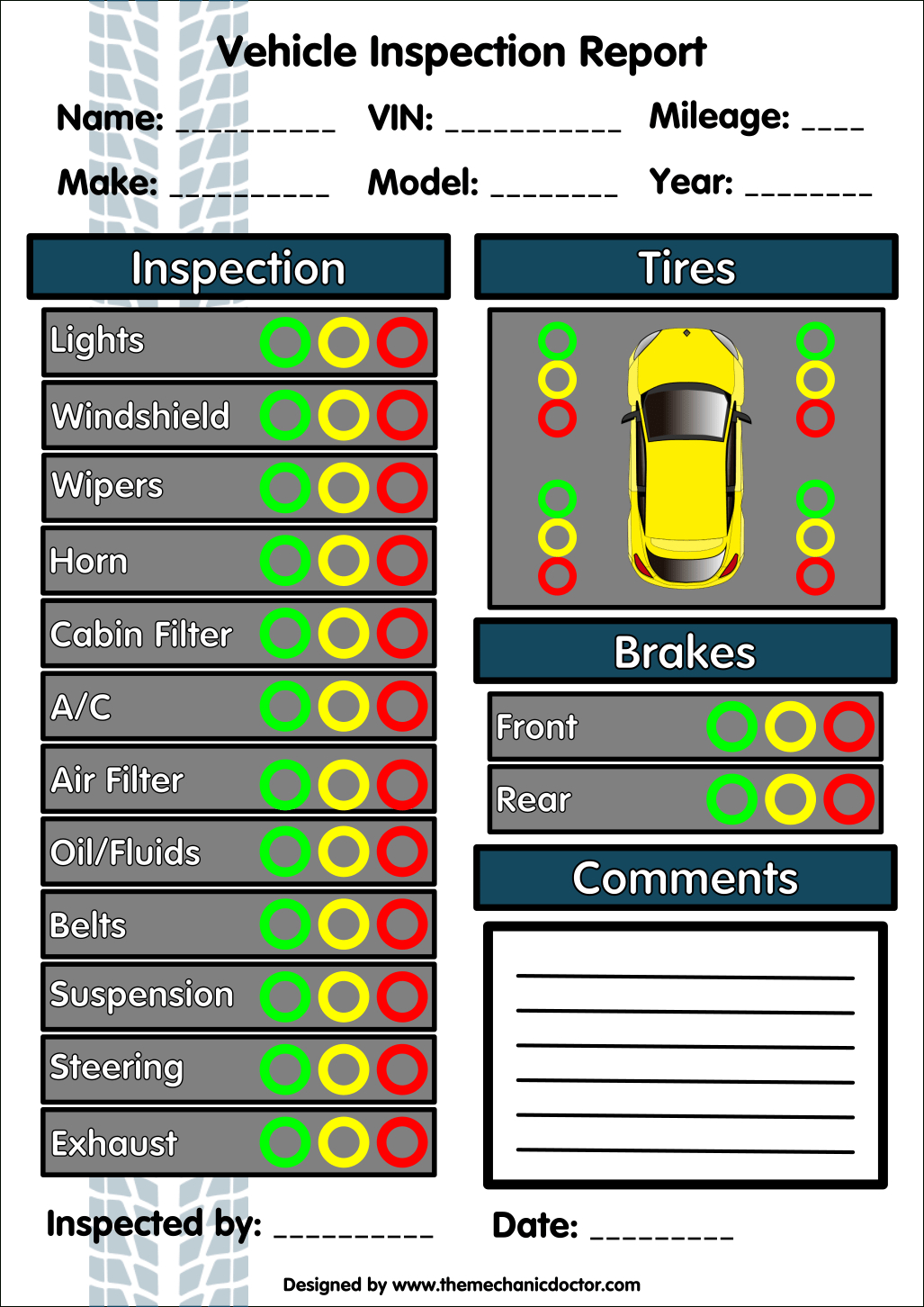 Download This Daily Vehicle Inspection Checklist Template To Keep 