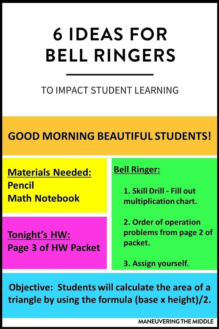 6-ideas-for-bell-ringers-new-teachers-middle-school-teachers-free