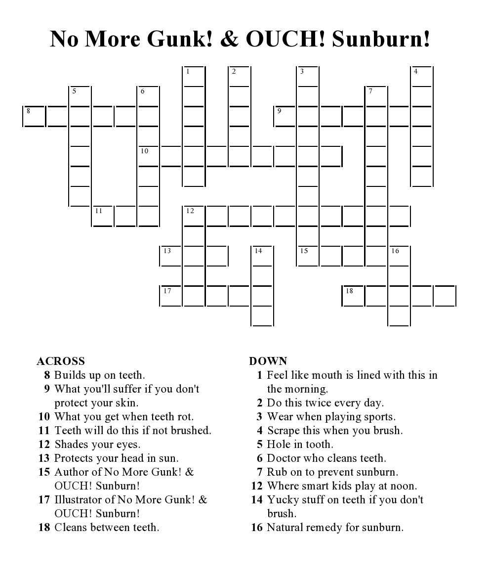 6 MindBlowing Summer Crossword Puzzles Kittybabylove Free