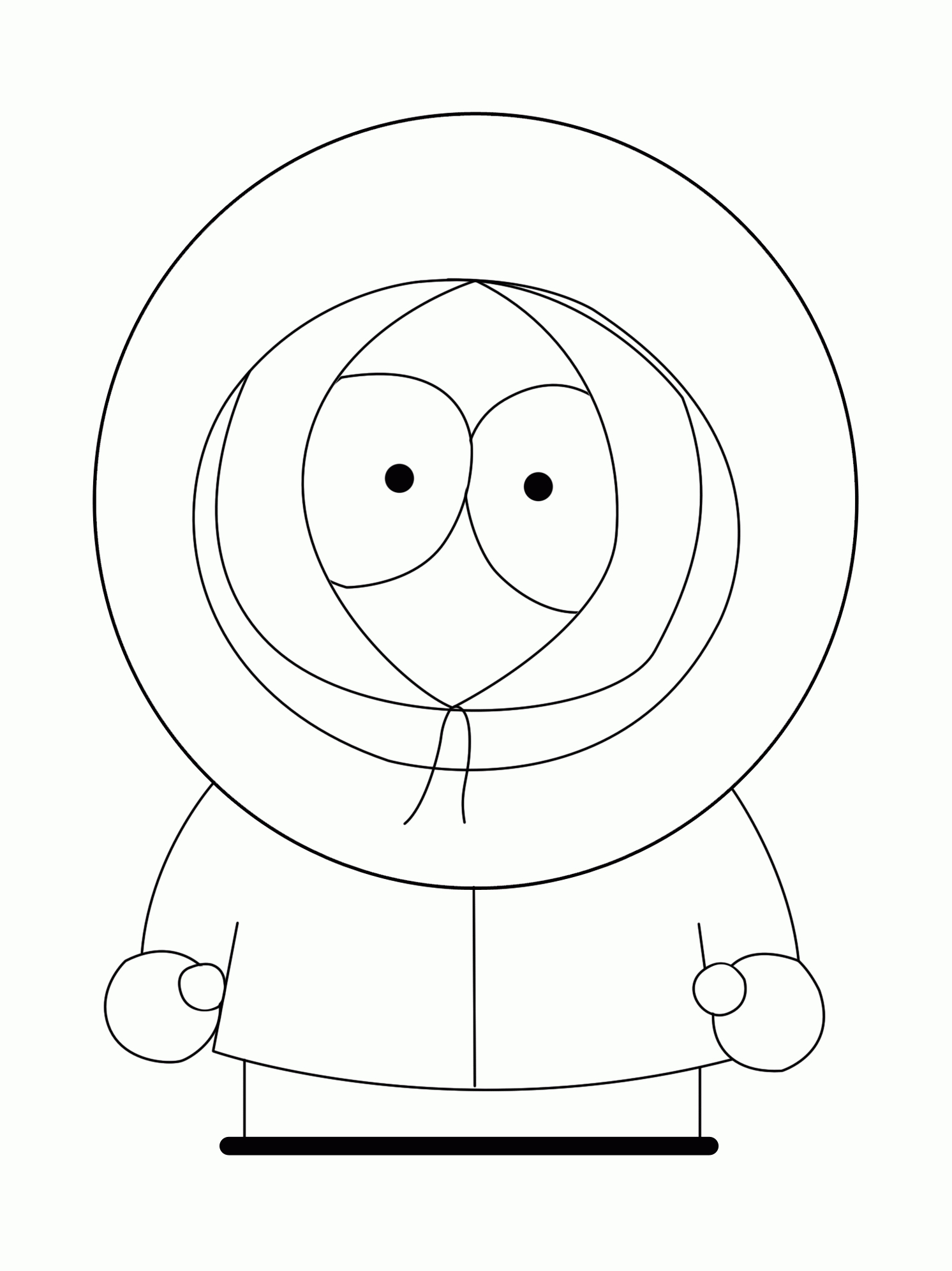 6 Pics Of South Park Kenny Coloring Pages - South Park Coloring - Free Printable South Park Coloring Pages