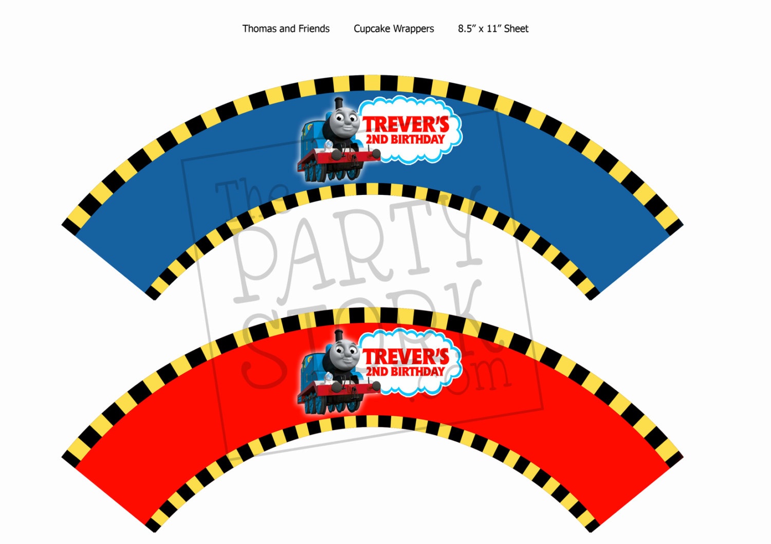 6 Thomas The Train Cupcakes Wrappers Photo - Thomas The Train - Free Printable Thomas The Train Cupcake Toppers