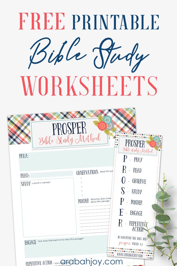 7 Easy Steps To Bible Study For Beginners - Free Printable Bible Study Worksheets