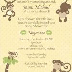 7 Printable Monkey Baby Shower Invitations | Bestpickr   Free Printable Monkey Girl Baby Shower Invitations