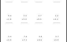 7Th Grade Math Worksheets | Value Worksheets Absolute Value – Multiplying Decimals Free Printable Worksheets