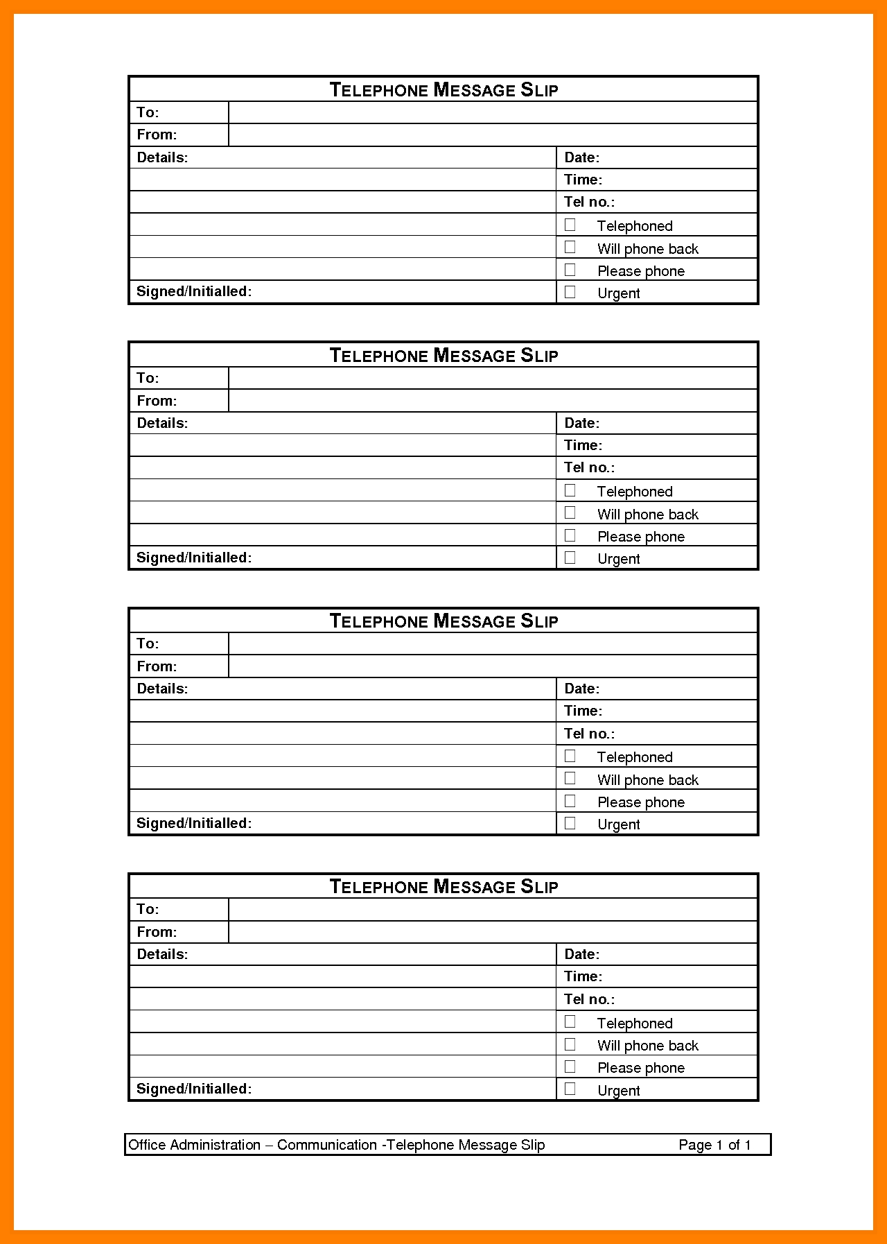 40+ Printable Call Log Templates In Microsoft Word And Excel Free