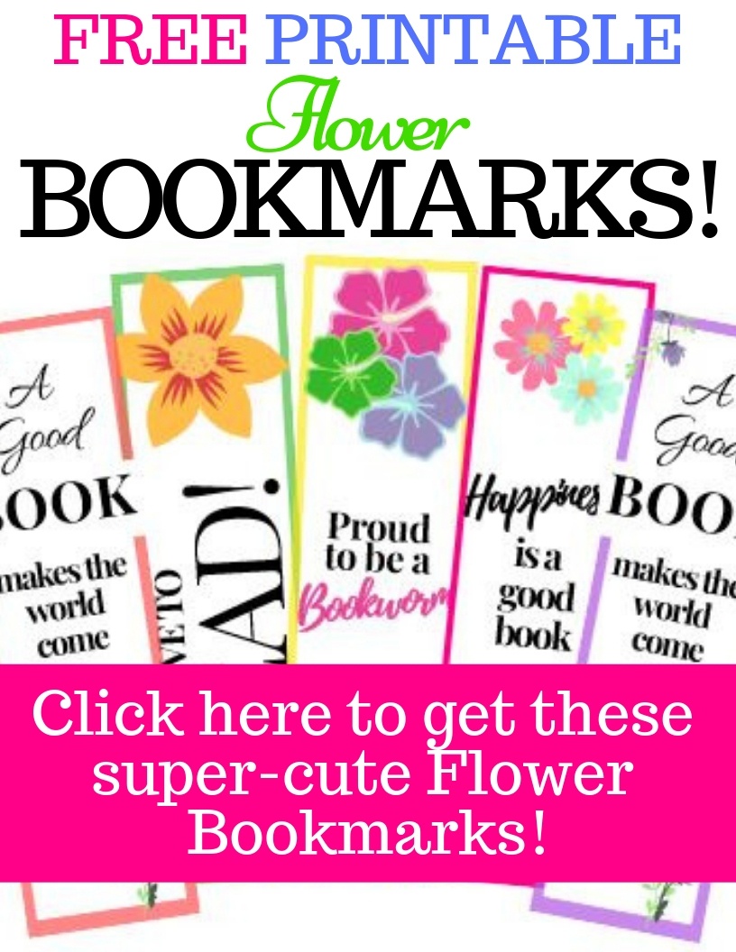 8 Free Printable Flower Bookmarks Super Cute My Three Readers 