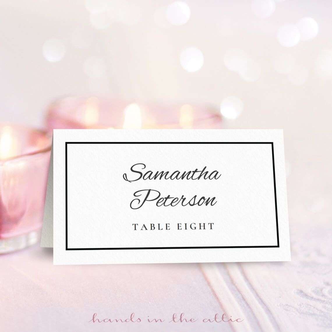 8 Free Wedding Place Card Templates - Free Printable Place Cards