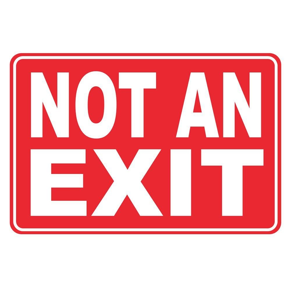 Emergency Exit Only Sign